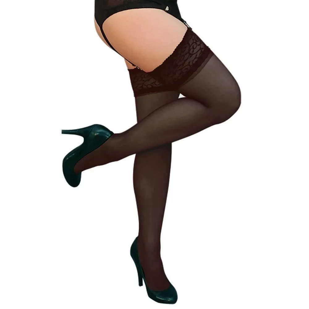 Berkshire womens Romantic Lace Top Thigh High Sandalfoot Pantyhose 1363 Hosiery,
